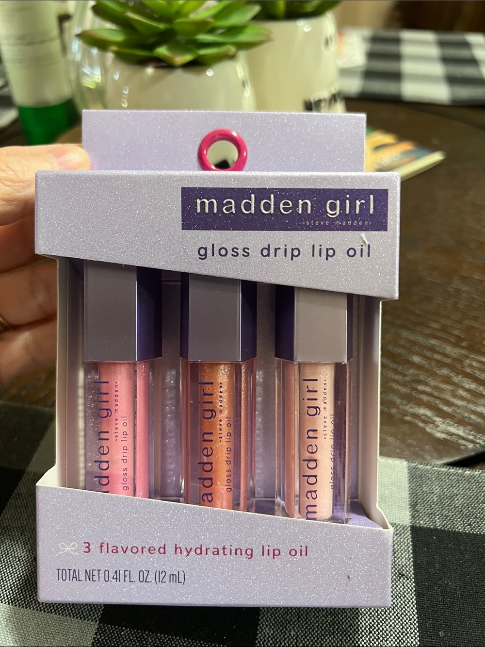 New Madden girl Gloss Drip Lip Oil Trio - Pink, Peach & Nude
